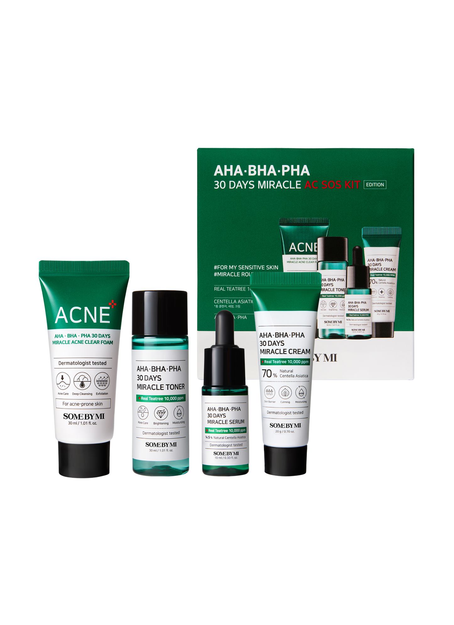 Some by Mi - AHA, BHA, PHA 30 Days Miracle AC SOS Kit